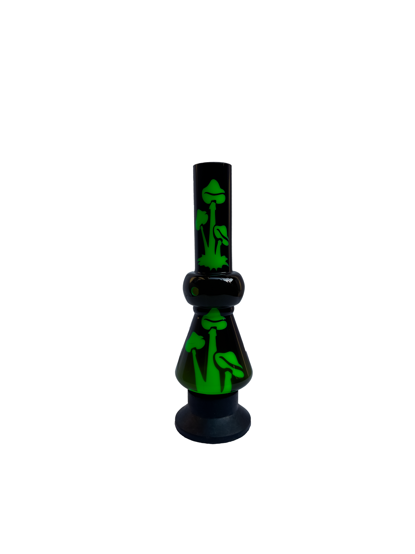 Acrylic Bong by Kiick As - Glass-like Finish Shooter Mini Portable Waterpipe - 20cm / 8 inch "Forest Night" Durable Easy to Clean Stylish Design for Smooth Sessions. Perfect Bong for Home or Travel.