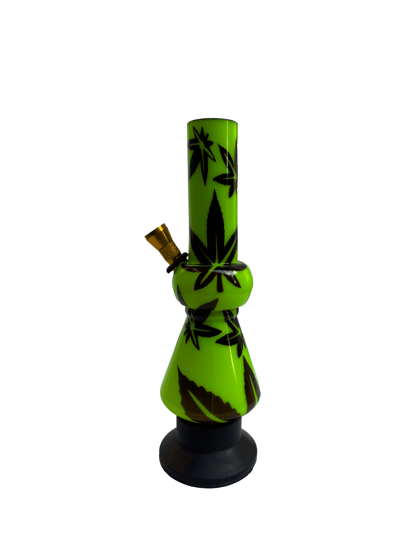 Acrylic Bong by Kiick As - Glass-like Finish Shooter Mini Portable Waterpipe - 20cm / 8 inch "Mint Breeze" Durable Easy to Clean Stylish Design for Smooth Sessions. Perfect Bong for Home or Travel.