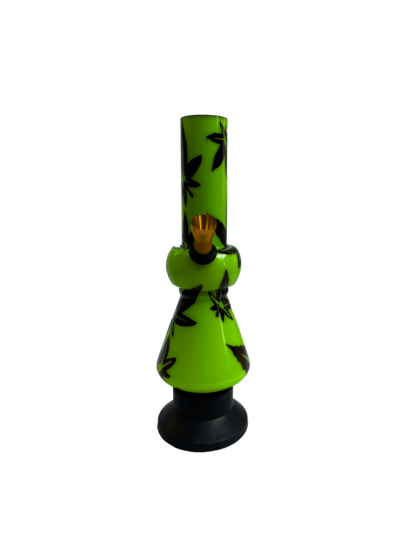 Acrylic Bong by Kiick As - Glass-like Finish Shooter Mini Portable Waterpipe - 20cm / 8 inch "Mint Breeze" Durable Easy to Clean Stylish Design for Smooth Sessions. Perfect Bong for Home or Travel.